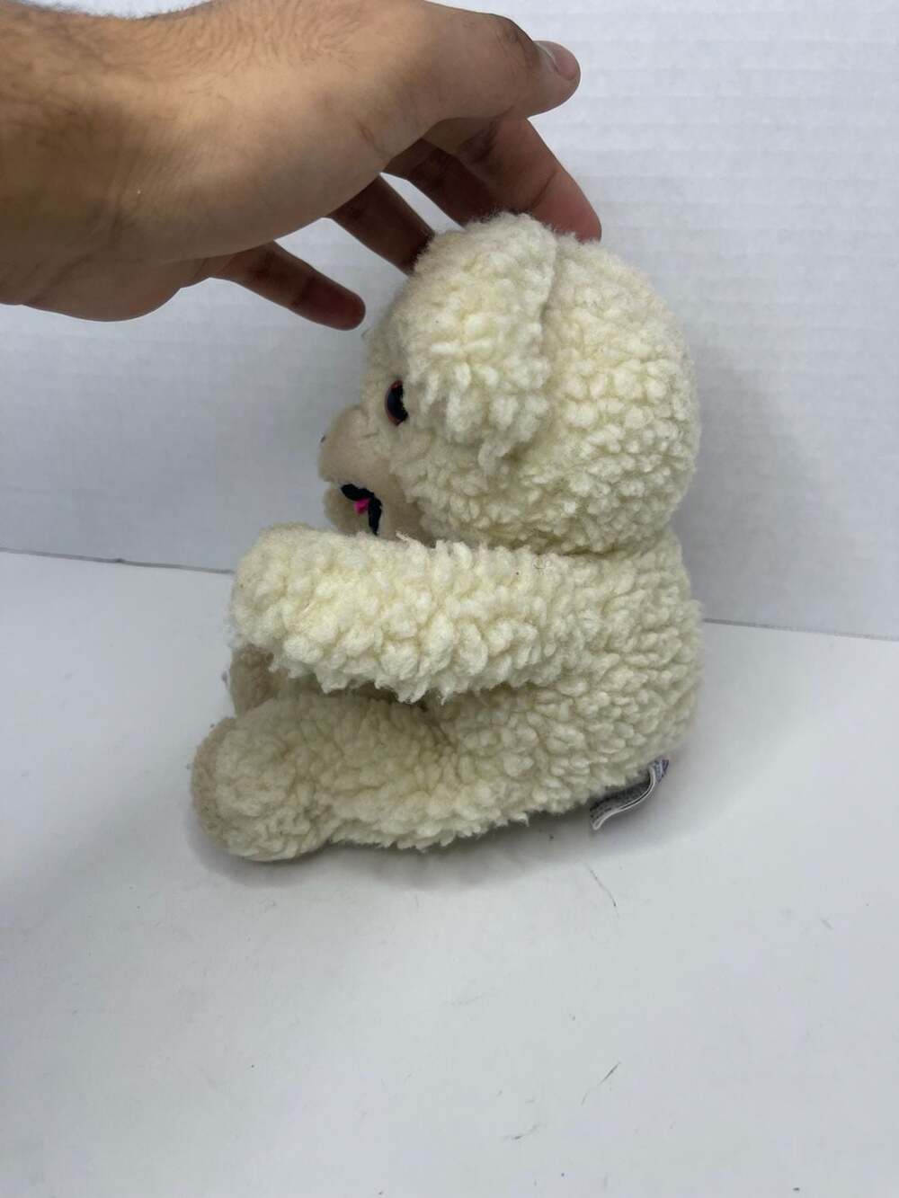 Vintage 1985 Russ Berrie Snuggle Bear Plush Fabric Softener Mascot 8” - Picture 3 of 8